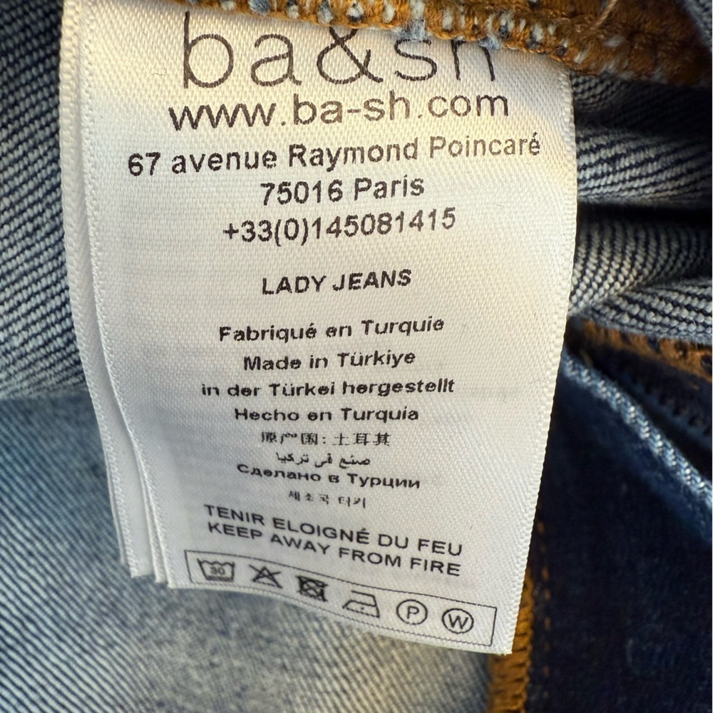 BA&SH Venise Jeans Size 40 US 8 - Picture 4 of 13
